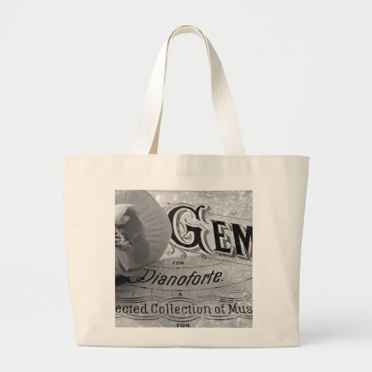 Begonia Pareltjes Pianoforte Grote Tote Bag (Voorkant)