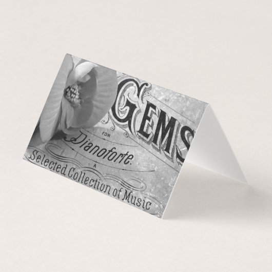 Begonia Pareltjes Pianoforte Kaart (Voorkant)