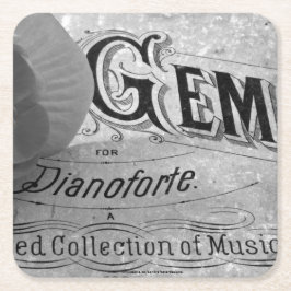 Begonia Pareltjes Pianoforte Kartonnen Onderzetters