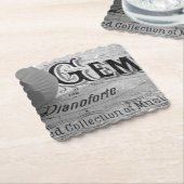 Begonia Pareltjes Pianoforte Kartonnen Onderzetters (Gebogen)