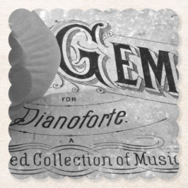 Begonia Pareltjes Pianoforte Kartonnen Onderzetters