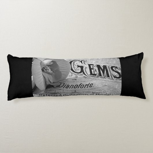 Begonia Pareltjes Pianoforte Lichaamskussen (Achterkant)