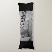 Begonia Pareltjes Pianoforte Lichaamskussen (Voorkant Verticaal)