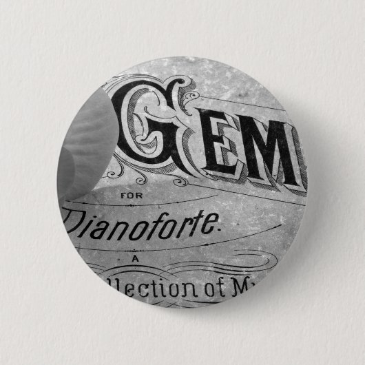 Begonia Pareltjes Pianoforte Ronde Button 5,7 Cm (Voorkant)