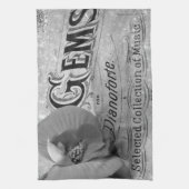 Begonia Pareltjes Pianoforte Theedoek (Verticaal)