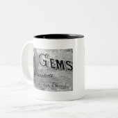 Begonia Pareltjes Pianoforte Tweekleurige Koffiemok (Voorkant links)