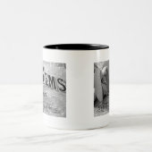 Begonia Pareltjes Pianoforte Tweekleurige Koffiemok (Center)