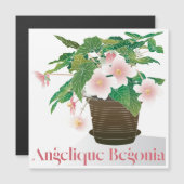 Begonia Platte Magneet (Voorkant / Achterkant)