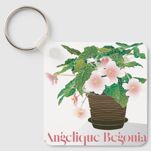 Begonia-sleutelhanger Sleutelhanger (Voorkant)