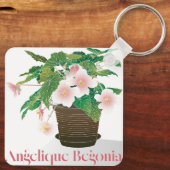 Begonia-sleutelhanger Sleutelhanger (Achterkant)