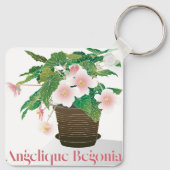 Begonia-sleutelhanger Sleutelhanger (Achterkant)