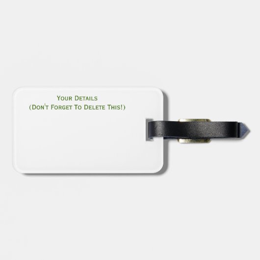 BEGONIA-STROMEN BAGAGELABEL (Achterkant horizontaal)