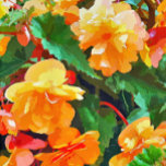 BEGONIA-STROMEN iPad PRO COVER<br><div class="desc">Een waterverf van gele en roze begonias.</div>