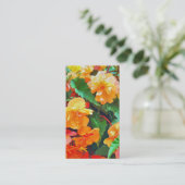 BEGONIA-STROMEN VISITEKAARTJE (Staand voorkant)