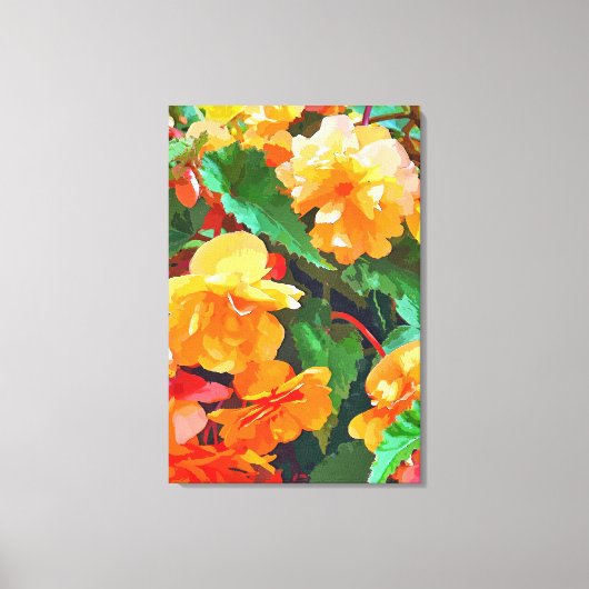 BEGONIAS CANVAS AFDRUK (Voorkant)