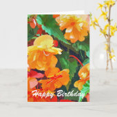 BEGONIAS KAART (Gele Bloem)