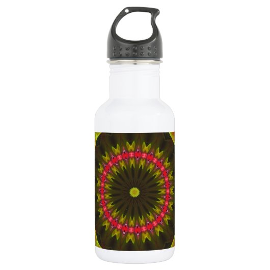 Begonias Kaleidoscoop Waterfles (Voorkant)