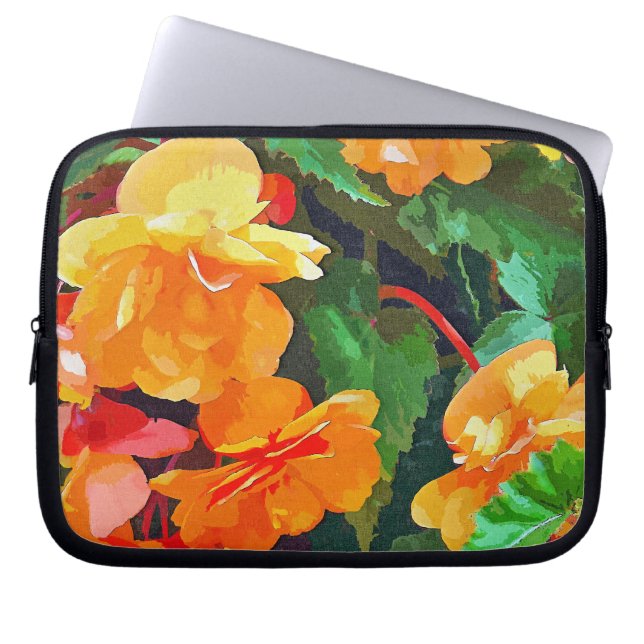 BEGONIAS LAPTOP SLEEVE (Voorkant)
