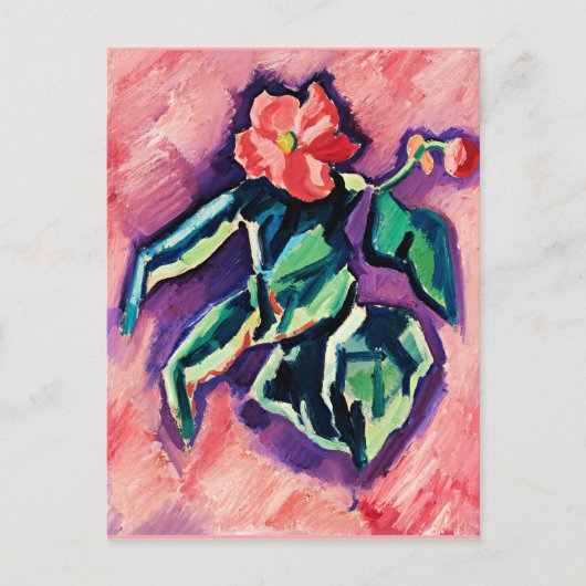 Begonias, modern kunstwerk van Marsden Hartley Briefkaart (Voorkant)