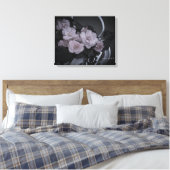 Begonias op het galerijcanvas van de tuinarchitect canvas afdruk (Insitu (Slaapkamer))