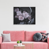 Begonias op het galerijcanvas van de tuinarchitect canvas afdruk (Insitu (Woonkamer))