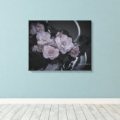 Begonias op het galerijcanvas van de tuinarchitect canvas afdruk (Insitu (Houten vloer))