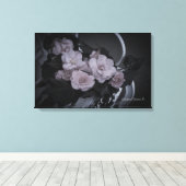 Begonias op het galerijcanvas van de tuinarchitect canvas afdruk (Insitu (Houten vloer))