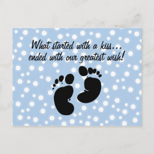 Begonnen met een Kiss Wish Blue-toepassing Briefkaart