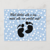 Begonnen met een Kiss Wish Blue-toepassing Briefkaart (Voorkant)