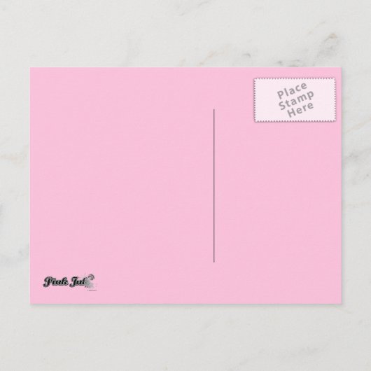 Begonnen met een kus wens roze custom aankondigingskaart (Achterkant)