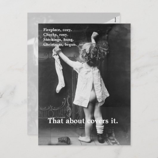 Begonnen met Kerstmis - Briefkaart (Voorkant / Achterkant)