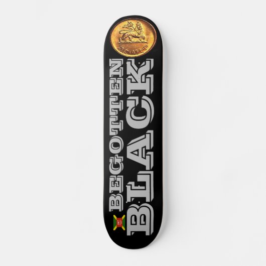 BEGOTTEN BLACK Skateboard (Voorkant)