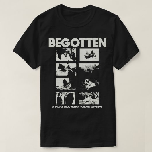 BEGOTTEN Cult Horror Nihilisme Film T-shirt (Design voorkant)