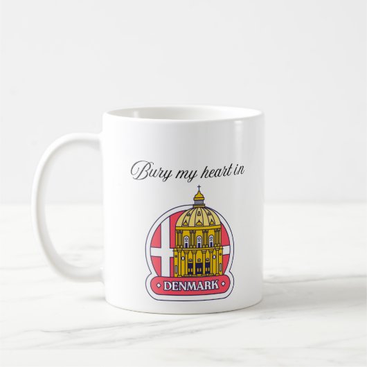 Begraaf mijn hart in Denemarken Koffiemok (Links)