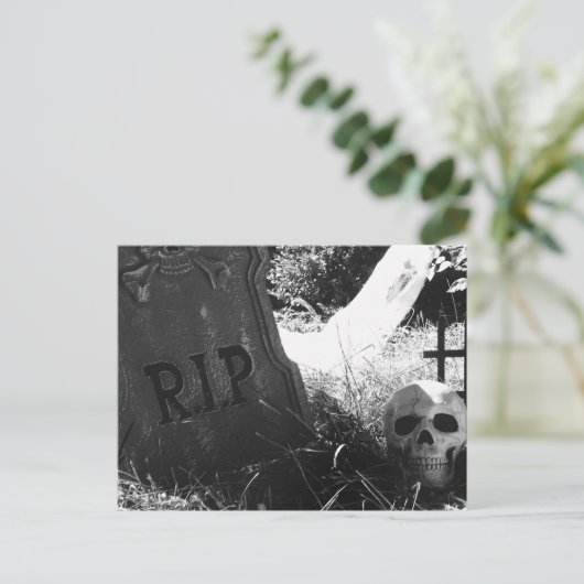 begraafplaats briefkaart (Staand voorkant)