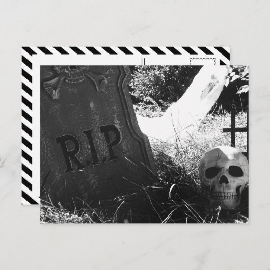 begraafplaats briefkaart (Voorkant / Achterkant)