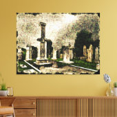 begraafplaats canvas afdruk (Insitu (Woonkamer))