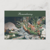 Begraafplaats decoratie Dood Jubileum Uitnodiging Informatiekaartje (Voorkant)