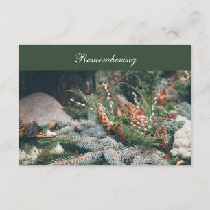 Begraafplaats decoratie Dood Jubileum Uitnodiging Informatiekaartje