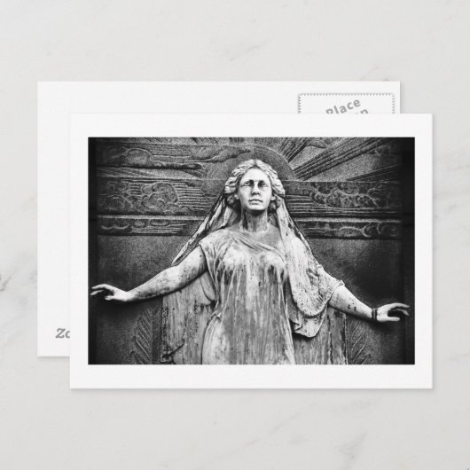 Begraafplaats, Engel Briefkaart (Voorkant / Achterkant)