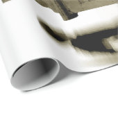 begraafplaats Gothic Tombstone Sepia  Angel Cadeaupapier (Rol Hoek)