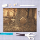 Begraafplaats Gotische Grafstenen Westerse Textuur Tissuepapier (Craft)
