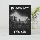 begraafplaats, Halloween Party, als je het durft Kaart (Staand voorkant)