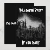 begraafplaats, Halloween Party, als je het durft Kaart (Voorkant / Achterkant)
