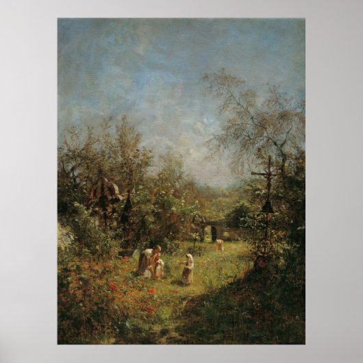 Begraafplaats in Goisern verlaten Poster (Voorkant)