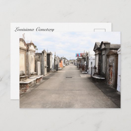 Begraafplaats Louisiana #2 Briefkaart (Voorkant / Achterkant)