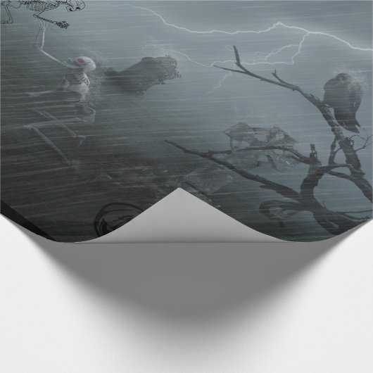 begraafplaats met angelstandtomb cadeaupapier (Hoek)