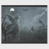 begraafplaats met angelstandtomb cadeaupapier (Vlak)