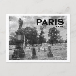 Begraafplaats Parijs (Texas) Briefkaart