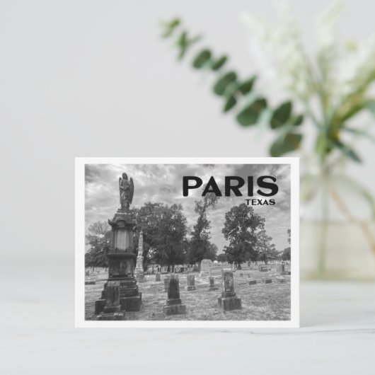 Begraafplaats Parijs (Texas) Briefkaart (Staand voorkant)
